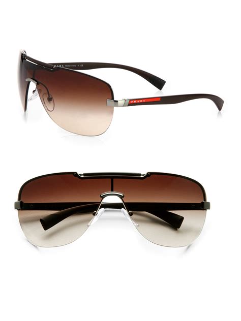 shield sunglasses prada|More.